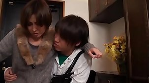 Hot Asian Japanese Mom fucks their way Young Son