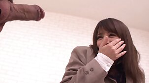 Japanese innocent Teacher has seen such a big penis for the prime time... and gets fucked directly