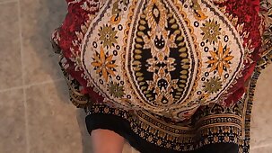 punjabi bhabi with big ass fucked alongside the kitchen by young horny boy