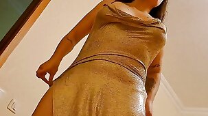 Sex-crazed mommy let her lovers do everything to her after a clasp of drinks. She got seduced in a bar, wearing just a short d